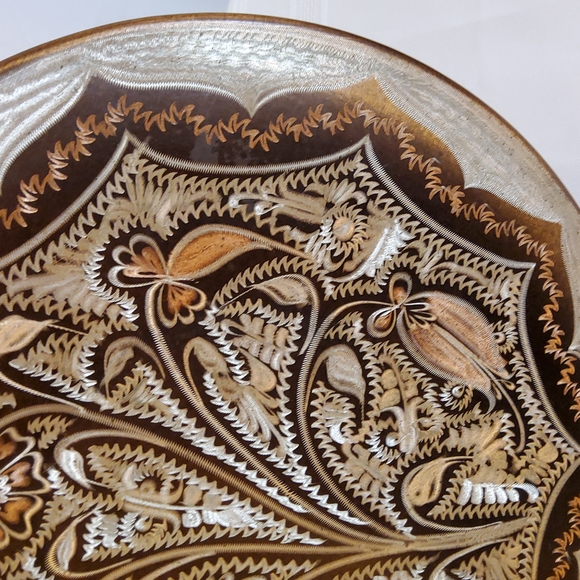 Vintage Copper Etched Wall Plaque - Picture 3 of 6